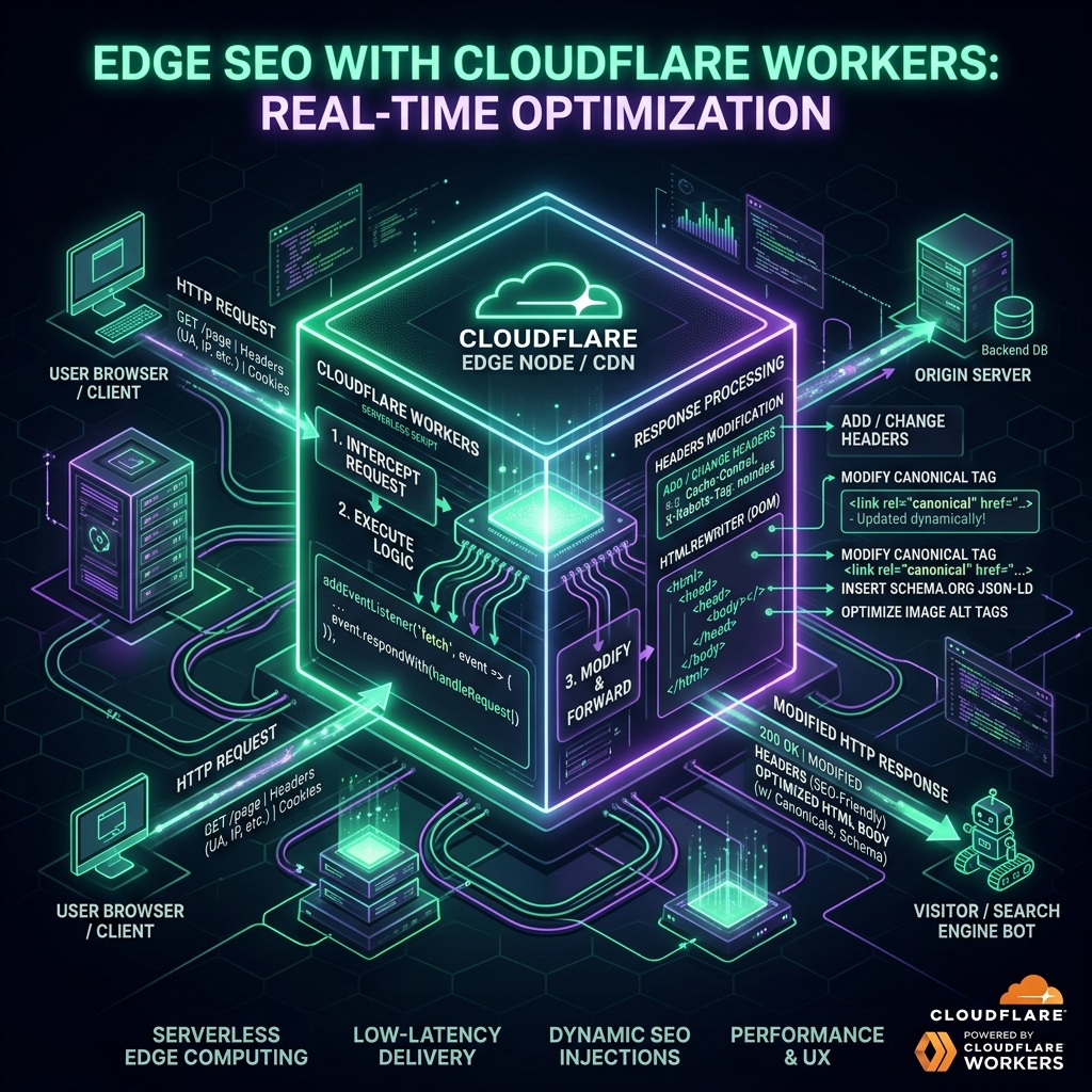 Edge SEO: Modify Headers, Canonicals, and Redirects via Cloudflare Workers